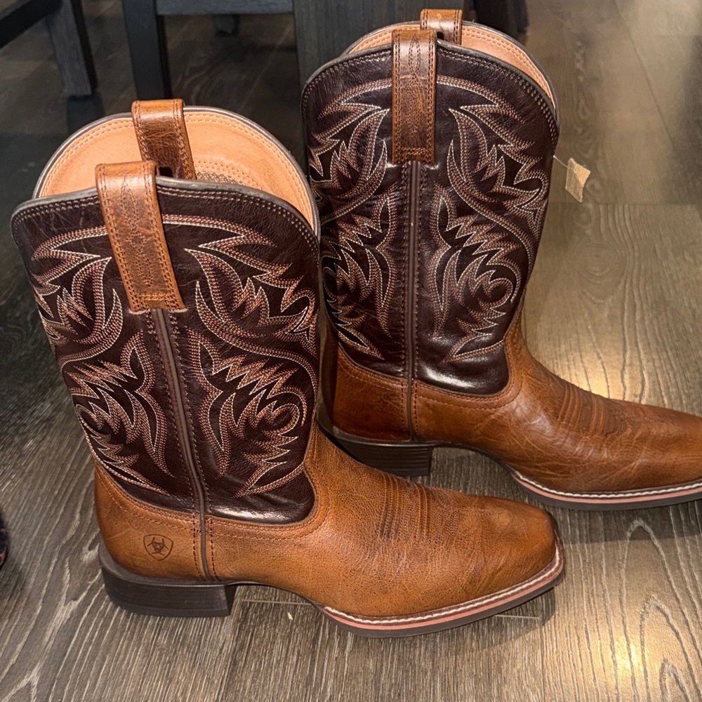 Ariat Two-Tone Brown Western Boots